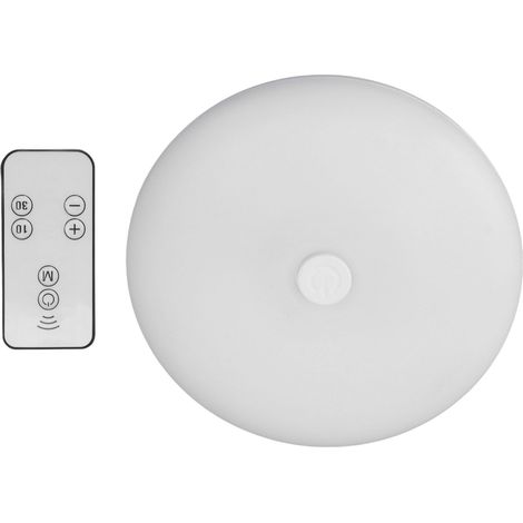 Applique murale LED 3,7 V avec télécommande, lampe de chevet LED sans fil, adhésive, blanc chaud