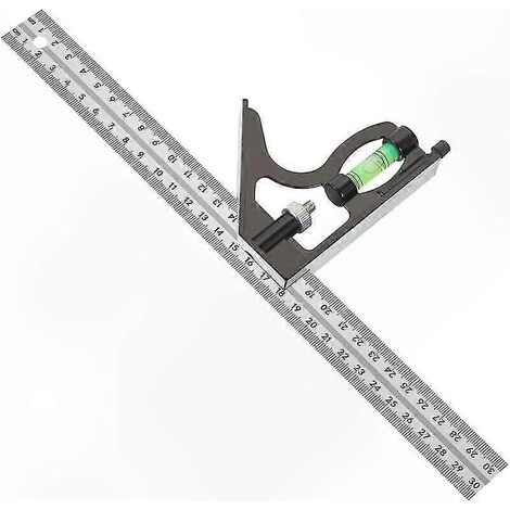300-mm-Winkelmesser aus Edelstahl, präzises Messwerkzeug für professionelles Anreißen und Markieren (1/5)