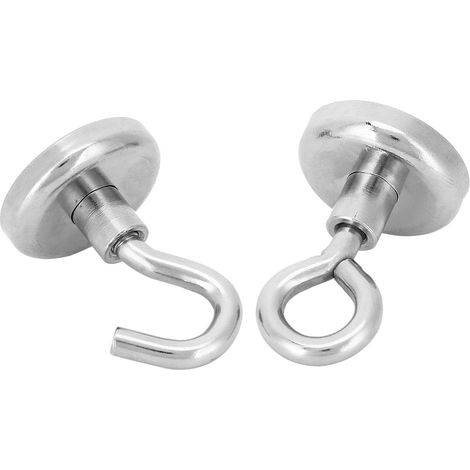 Lot de 2 hameçons magnétiques pour la pêche, accessoire magnétique, revêtement antirouille 3 couches N35 (1/5)