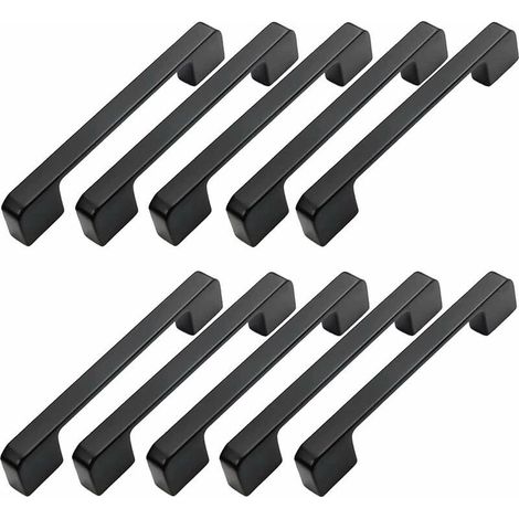 10pcs Furniture Handle Center Distance 96mm-Black Kitchen Door Handle Furniture Bar Handle Black Kitchen Handle 96mm (1/5)
