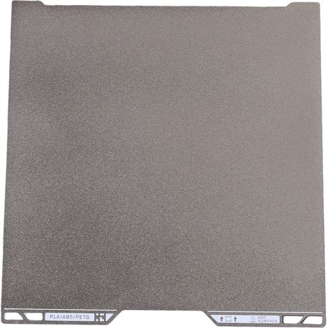 Plaque de construction double face en PEI PEY compatible avec le plateau d'impression 3D Bambu Lab H2C 335x325mm, texture lisse. (1/5)
