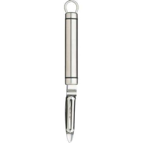 Pelador de patatas profesional giratorio de acero inoxidable KitchenCraft, 21 cm (8,5"), plateado