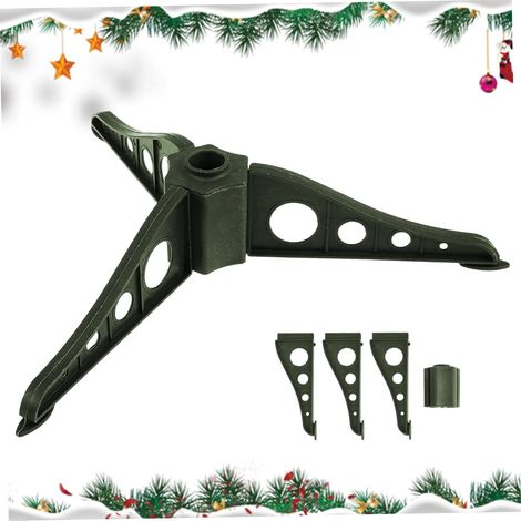 Stands d'arbre de Noël 0,8 en Triangle de Trou Amovible Arbre de Noël Stable en Plastique de Remplacement Rotatif Base d'arbre de Noël, Support d'arbre Rotatif (1/5)
