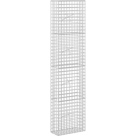 Gabione mit 5 mm Draht und 5x5 cm Maschen 50x20x200 cm vidaXL