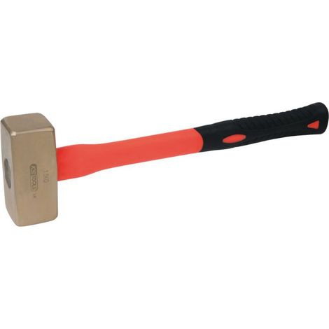 KS Tools BRONZEplus Fäustel 5000 g, mit Fiberglasstiel - 963.2068