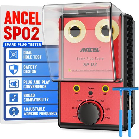 ANCEL SP02 mit 2 Scheibenwischerspiegeln, Blau – Alovez