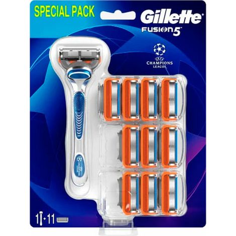 Maquinilla de afeitar Gillette Fusion 5 para hombre, 1 mango + 11 cuchillas