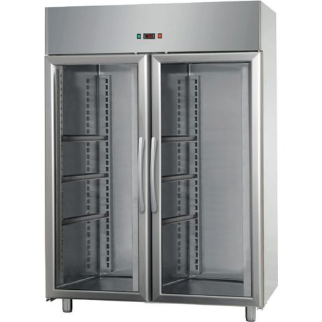 ARMOIRE PÂTISSIÈRE 2 PORTES VITRÉES - POSITIVE VENTILÉ - 1400 LITRES - Isotech