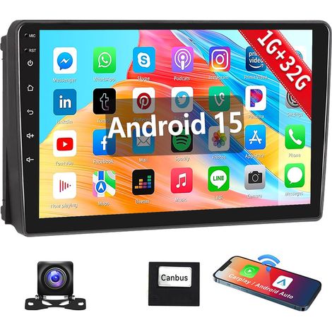 Autoradio Android 15 pour Ford Focus Transit MK7 S-Max Carplay GPS - 1+32G CAM (1/5)