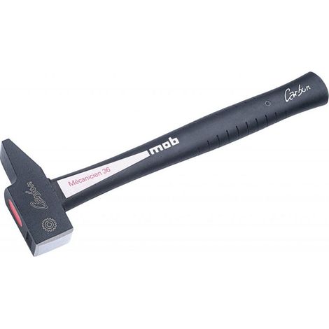 Mob Mondelin – Marteau Rivoir Carbon 36mm – Tête en acier C45E – Manche composite anti-vibration – Performance à l'arrachement élevée