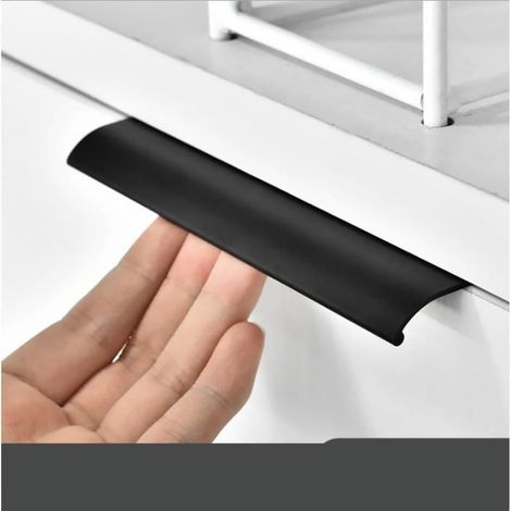 Generic 10pcs noir Poignée d’Armoire de Cuisine Meuble Tiroir (160MM, noir) (1/2)