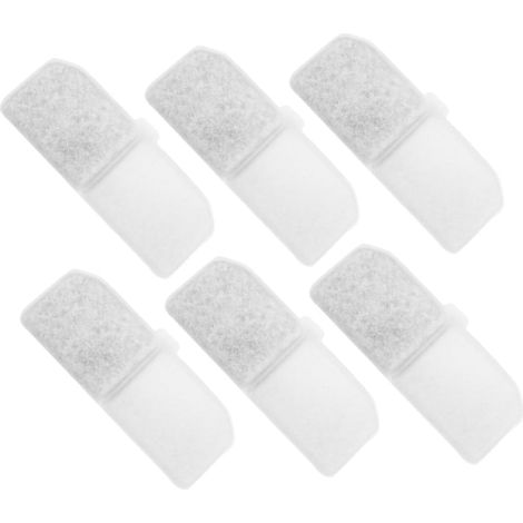 6-Piece Pet Fountain Filter for Water Fountains for Dogs and Other Water Dispensers, Compatible with Various Water Dispensers, Filtration and Reuse (1/5)
