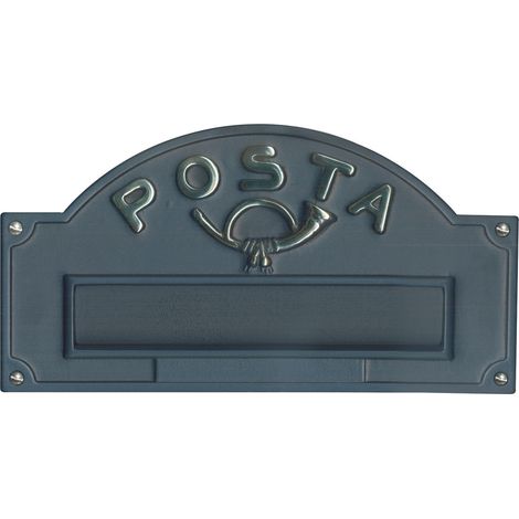 FENTE POUR BOITE AUX LETTRES ASPECT FONTE ANTIQUE - A3/GH L34xHmin/max 12/18 cm (1/2)