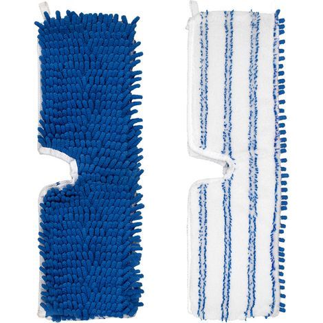 Lot de 2 recharges de balai à franges en microfibre lavable et réutilisable pour balai O-Cedar, nettoyage humide et anti-poussière pour bois dur, vinyle, stratifié, carrelage (1/5)