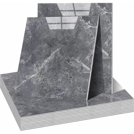 Autocollant pour carrelage effet pierre - 30 x 30 cm - Panneaux muraux - Peel and Stick - Imperméable et résistant à la saleté - Découpable - Pour salle de bain, chambre à coucher, salon (24, HL-089) (1/5)