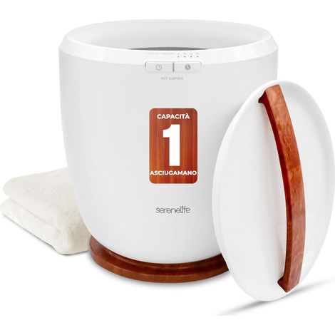 SereneLife Scaldasalviette Elettrico Bagno a Secchiello da Banco con Profumazione Personalizzata, Autospegnimento, 12 L, 500 W, Scaldasalviette per Asciugamano, Coperta, Accappatoio (1/5)