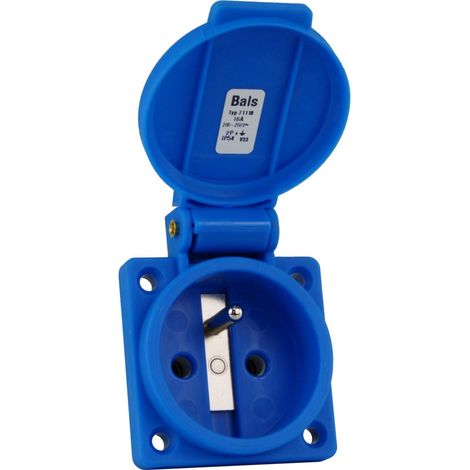 Einphasige Schnellanschlussdose 230 V IP54 Typ E 71118 Bals 8242 (1/4)