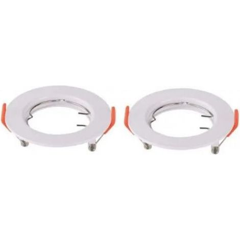 V-TAC 2 PZ Portafaretto LED da Incasso Rotondo GU10 Colore Bianco - SKU 6640 VT-929-W