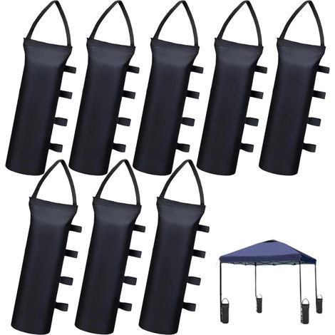 8 Pièces Sac de Lestage pour Tonnelle, 40 kg Leste pour Pied de Tonnelle,épaissir Oxford 800D, pour Auvent,Tente, Lestage Tonnell