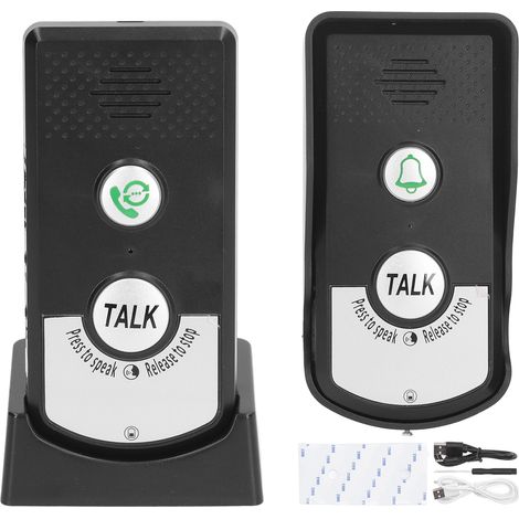 Sonnette de porte sans fil IP54 étanche Sonnette électronique pour maison salle de classe 3 réglages sonores