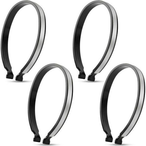 Pinces À Vélo Réfléchissantes - Clip Pantalon Cyclisme Universel ABS - Pour Sécurité Nocturne - Lot De 4 (1/5)