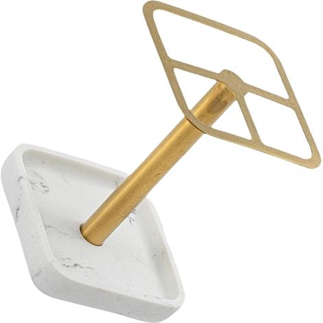 Gold Resin and Stainless Steel Toothbrush Organizer