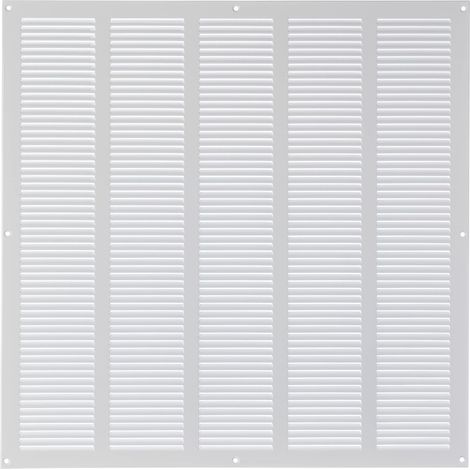 500x500mm Métal Blanc Grille de Ventilation - Grille D'aération avec Moustiquaire