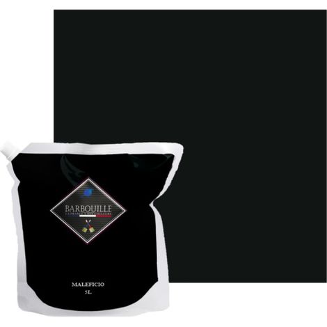 Vernice acrilica BARBOUILLE - Per pareti e soffitti - 5L - Maléficio Black (1/5)