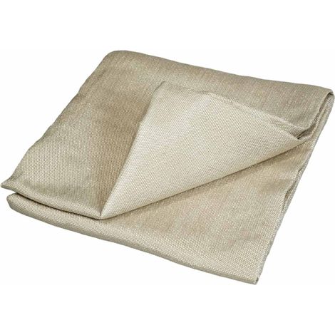 TECPLAST Toile Anti-Chaleur 1x1 m 550SD0 - Performance 550 degrés - Bâche de protection Soudure Ignifugée M0 Made In France