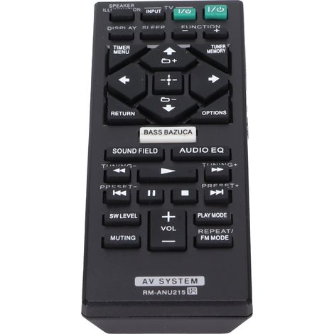 Mando a distancia de repuesto compatible con los altavoces Sony HTGT1, SAWGT1 y SSGT1 (receptor de audio y vídeo).