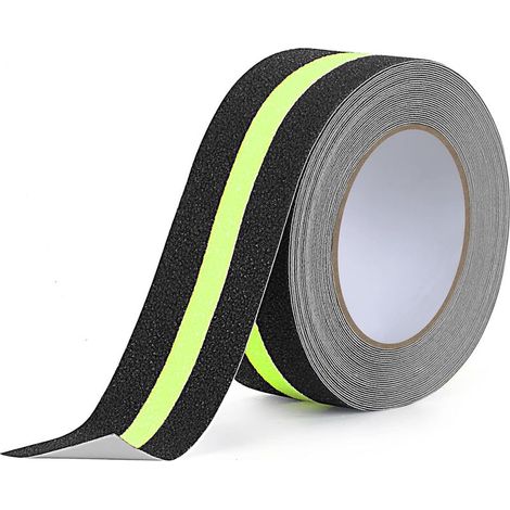 Rutschfestes Treppenband, 5 cm x 10 m, phosphoreszierendes Antirutschband, rutschfestes Sicherheitsband, rutschfestes Klebeband für Treppenstufen, lumineszierend, wasserfest (1/5)