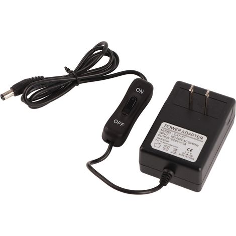 Adaptateur secteur 9V 2A pour coupe-mousse à aiguille de 15 cm, avec dispositifs de sécurité, en plastique, adaptateur secteur CC avec interrupteur, prise standard américaine 100-240V. (1/5)