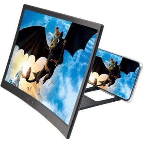 pair Agrandisseur d\\'amplificateur de loupe écran téléphone portable avec haut-parleur (Noir) (1/4)