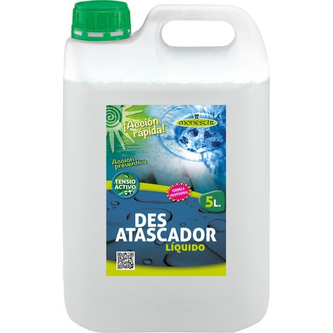 MONESTIR GH007BC Desatascador Líquido De Uso Doméstico Para Todo Tipo De Tuberías y Desagues 5L - ref: GH007BC