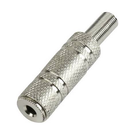 Jack 3.5 mm femelle, droit TRU COMPONENTS 1572335 Nombre de pôles: 3 stéréo argent 1 pc(s) S452231 (1/2)