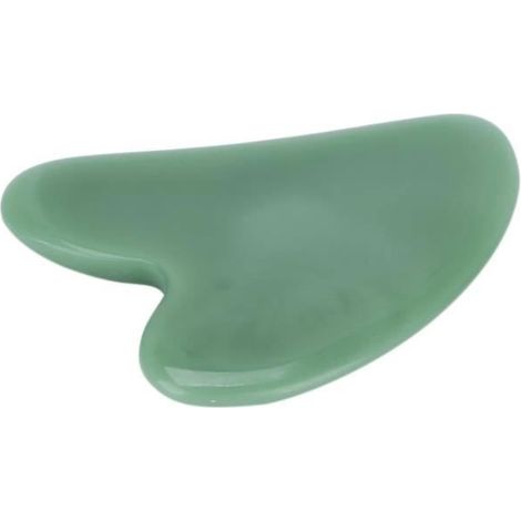 keenso outil de massage Guasha en pierre de jade Outil facial Gua Sha pierre de jade naturelle planche de massage Guasha pour le (1/4)