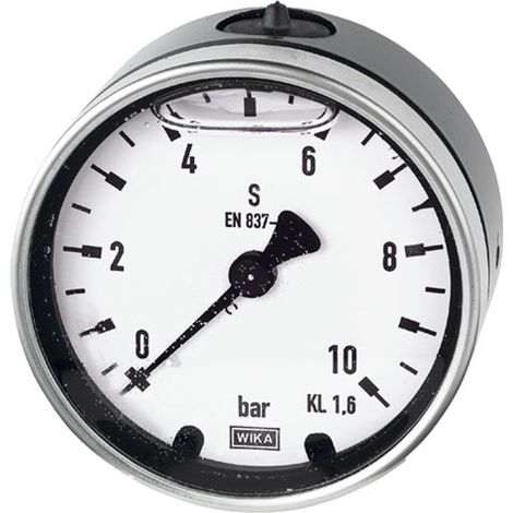 Riegler Glyzerinmanometer, Metallgehäuse, G 1/4 hinten zentr., 0-16,0 bar, Ø 63 (1/2)