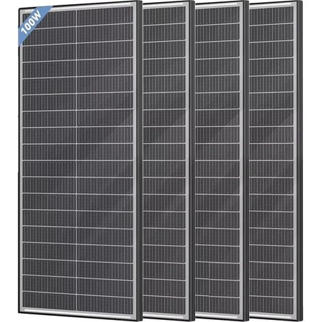 Solarpanel, 18BB Mono-Zellen, Hochleistungsmodul, 100W 4Stück (1/2)