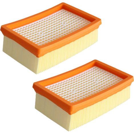 SABIR Lot de 2 filtres plissés plats pour Aspirateur Kärcher WD4/WD5/WD6 /MV4/MV5/MV6/WD4P/WD5P/WD6P Remplacement Filtre pour aspirateur Kärcher 2.863-005.0,T-Audace (1/5)