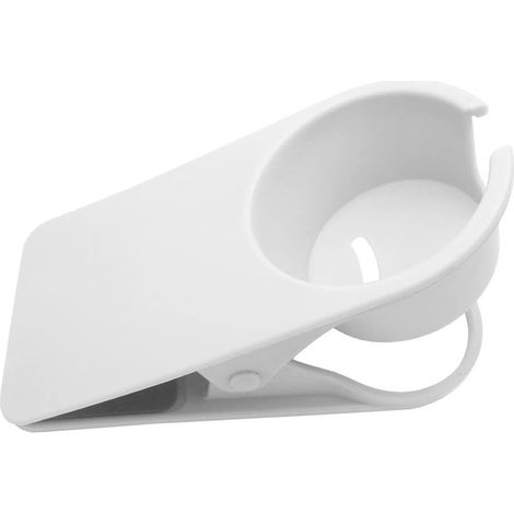 Support Tasse - Pince Métallique pour Bureau - Compatible Tasses avec Anse - Épaisseur de Table 2 à 4,5 cm - Anti-dérapant - Pour Eau Café Boissons - 1 Pièce (1/5)
