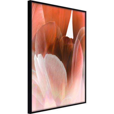 Affiche Murale Encadrée "Tulip Petals" 21 x 30 cm Noir