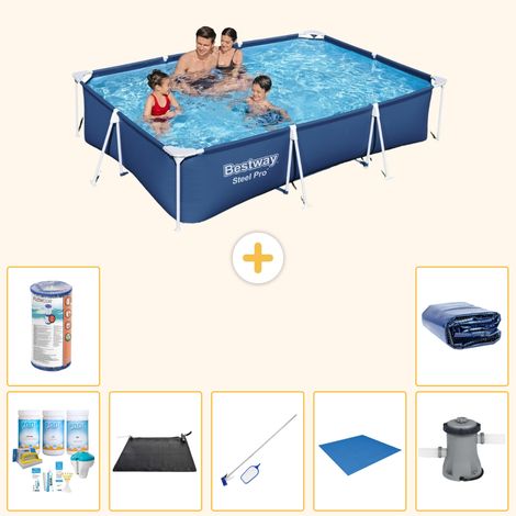 Bestway Bestway Steel Pro Rectangulaire - 300x201x66 cm - 8-pièces  S22250 (1/3)