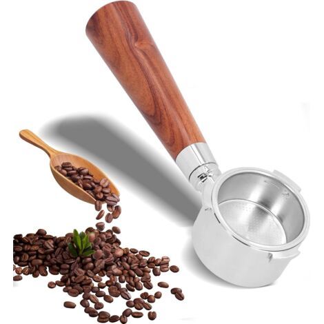 Portefiltre Sans Fond pour Machine à Café DeLonghi - Filtre 51 mm en Acier Inoxydable (1/5)