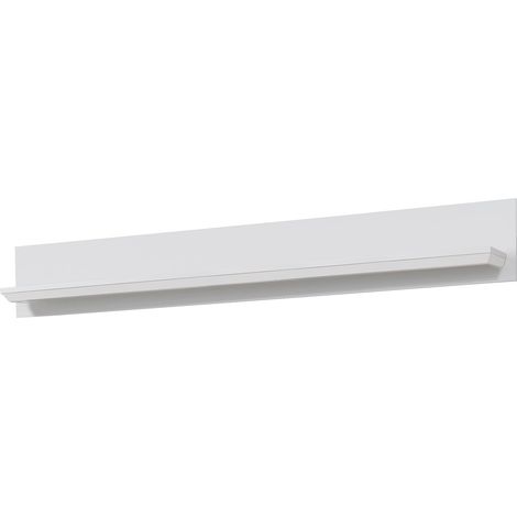 étagère Murale de Salon avec Espace d' Rangement, Matériau en Bois, Blanc, 139 x 21 x 150 cm (1/5)