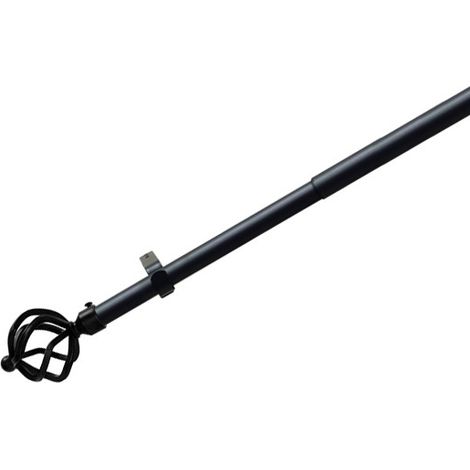 ASTA FORGIATA KIT EST. NERO - 200-380 CM