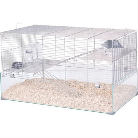 Zolux Neolife 80 Cage pour Gerbille Gris 81x51x32 cm