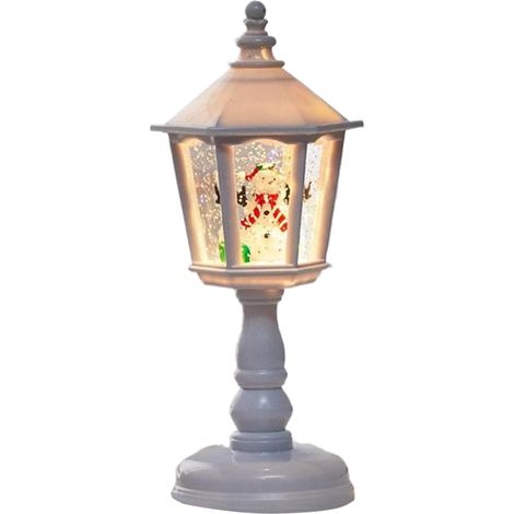 Boule à neige lumineuse de Noël, lanterne, décorations de Noël pour le pied du sapin, chambre d'enfant, salle à manger, salon (1/5)