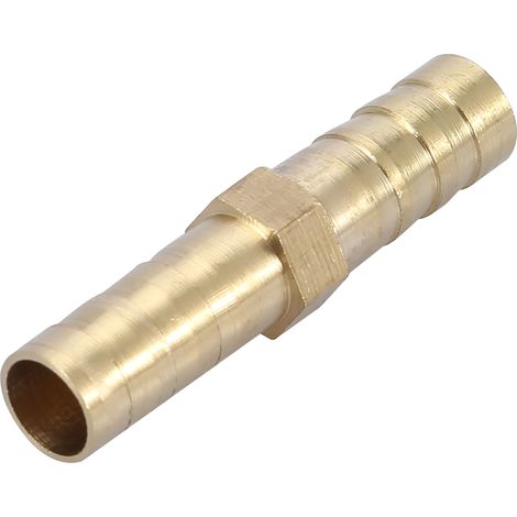 Gerader 2-Wege-Rohrverbinder aus Messing mit Widerhaken, 6/8/10/12/14/16/20 mm (1/5)