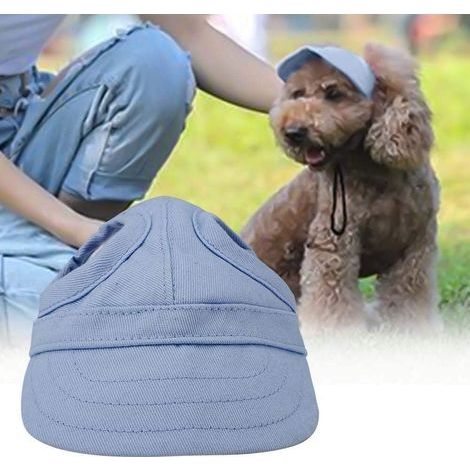 (S-Bleu) Chapeau de sport pour chien, casquette de baseball pour chat, chapeau de soleil d'extérieur (1/5)
