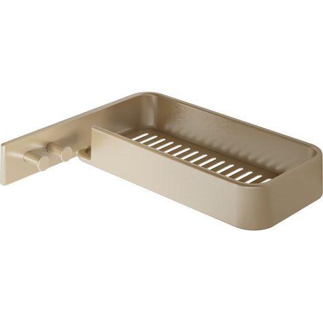 GEDY A9198800000 IL GIGLIO Porta objetos angular con percha oro mate - ref: A9198800000 (1/2)